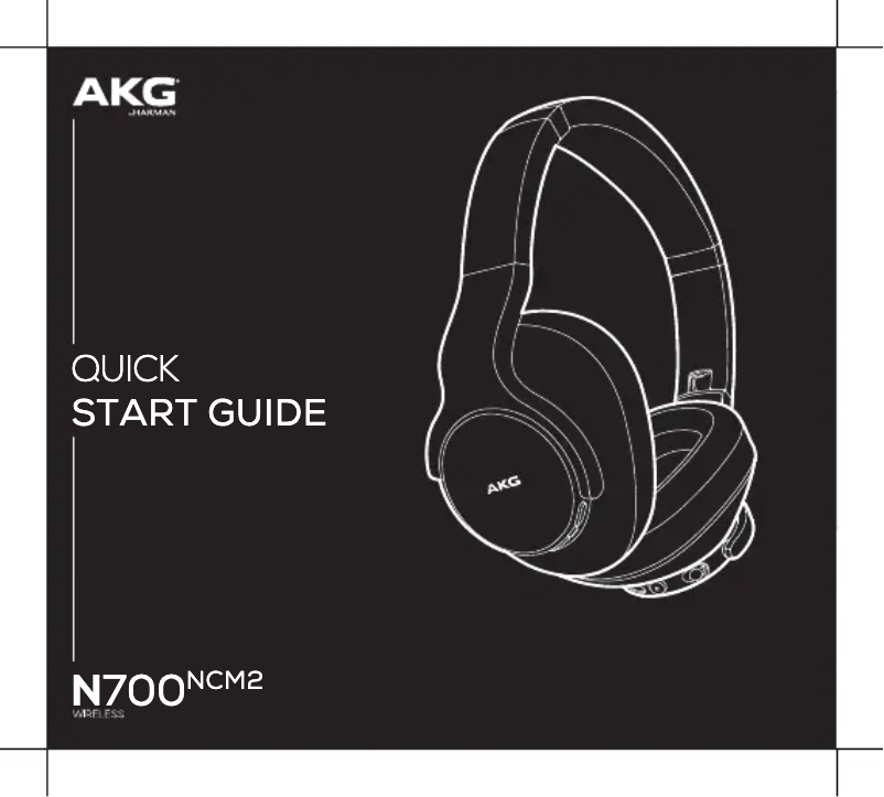 Página 1 del manual Guía de inicio rápido AKG N700NCM2 Wireless