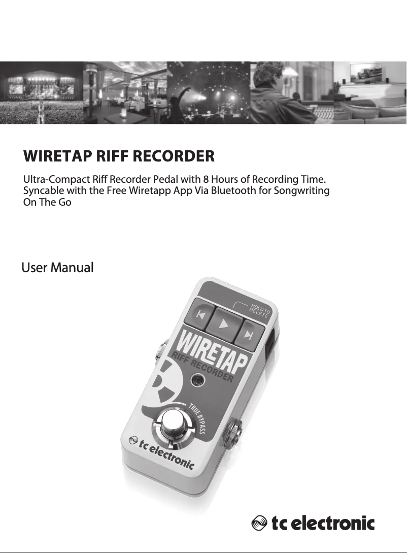 Página 1 del manual Manual de usuario TC Electronic Wiretap Riff Recorder