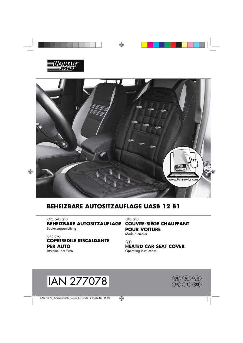 Imagen de la primera página del manual del dispositivo UASB 12 B1