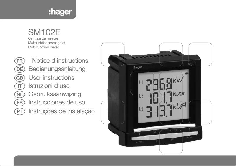 Imagen de la primera página del manual del dispositivo SM102E
