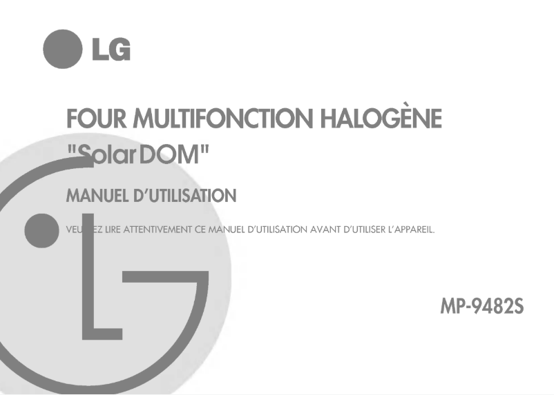 Página 1 del manual Manual de usuario LG MP-9482S