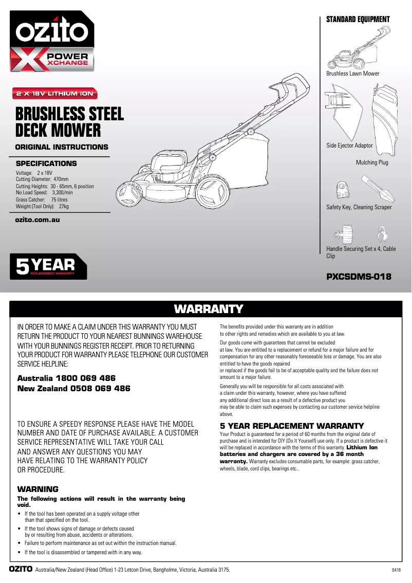 Imagen de la primera página del manual del dispositivo PXCSDMS-018