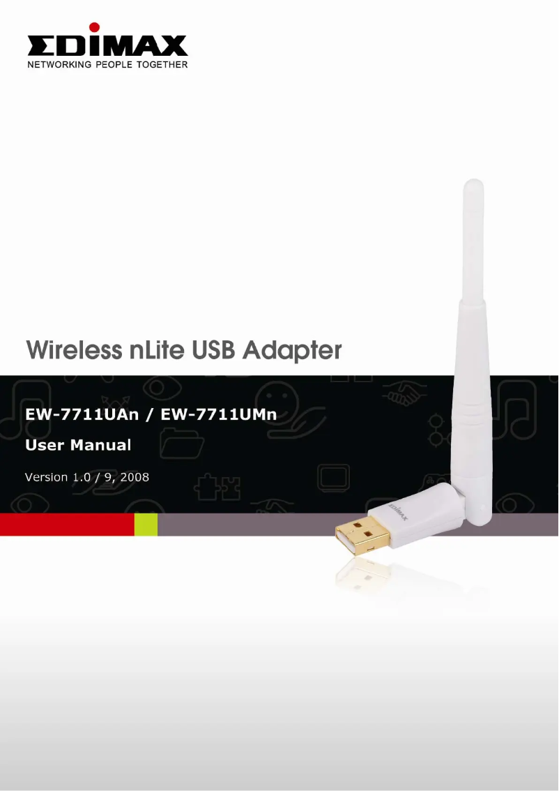 Imagen de la primera página del manual del dispositivo EW-7711UAn