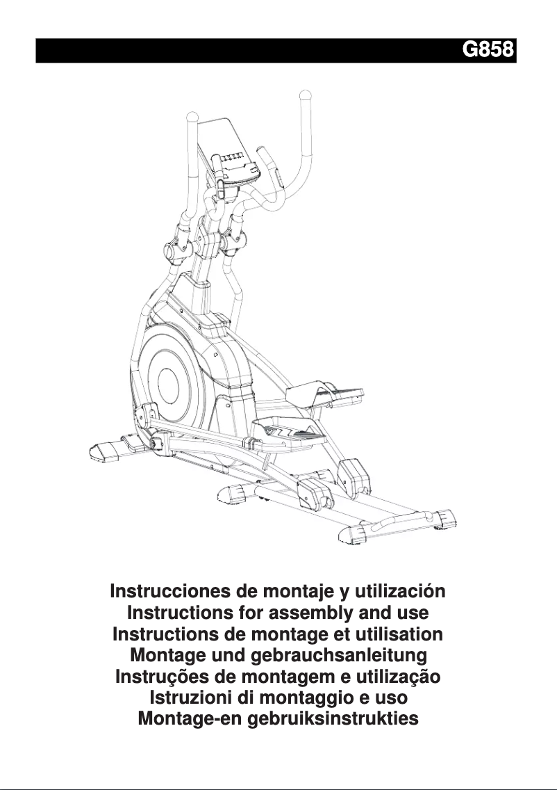 Imagen de la primera página del manual del dispositivo G858