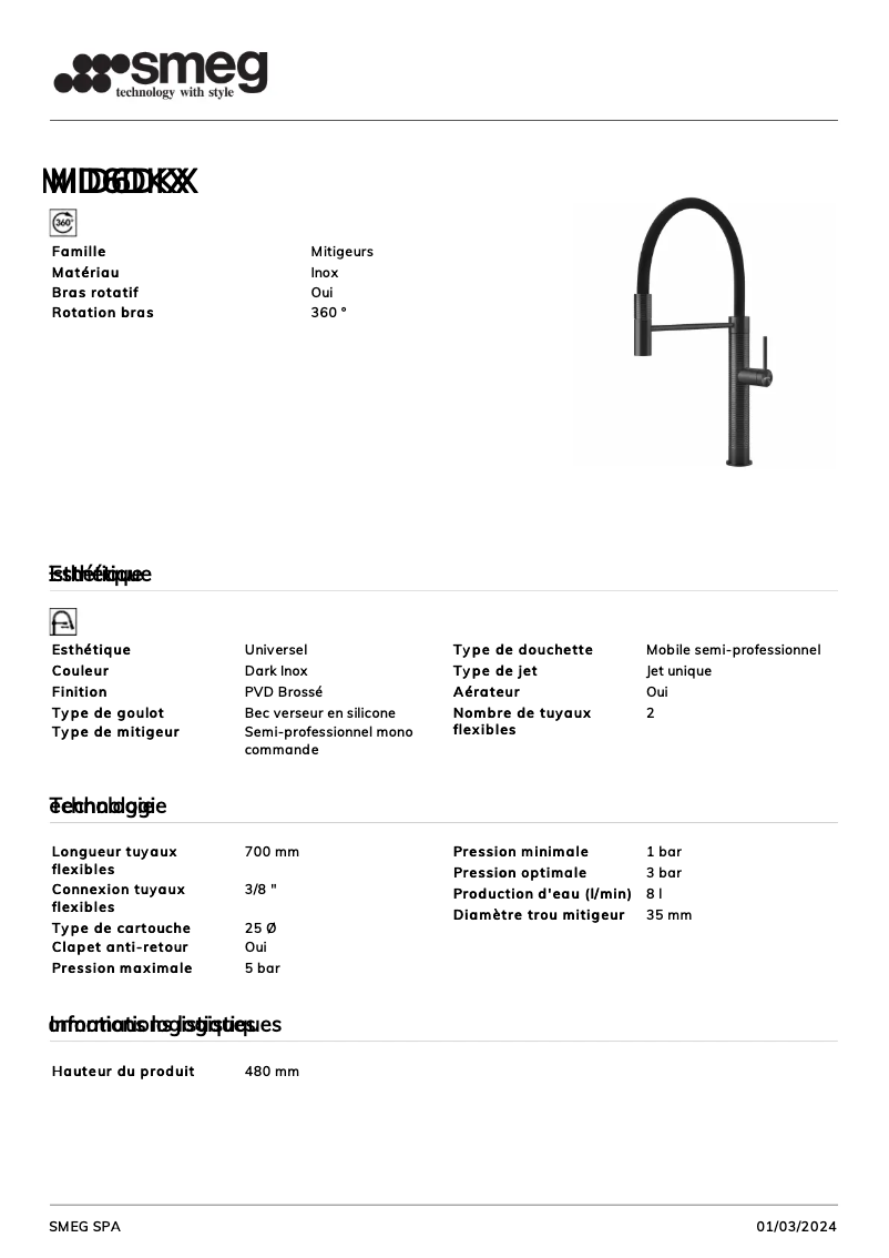 Imagen de la primera página del manual del dispositivo MID6DKX