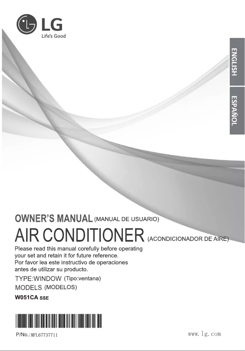 Página 1 del manual Manual de usuario LG W051CA