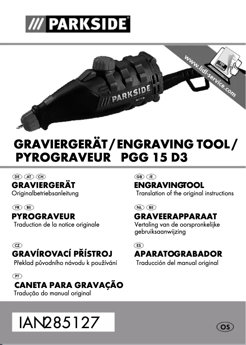 Imagen de la primera página del manual del dispositivo PGG 15 D3