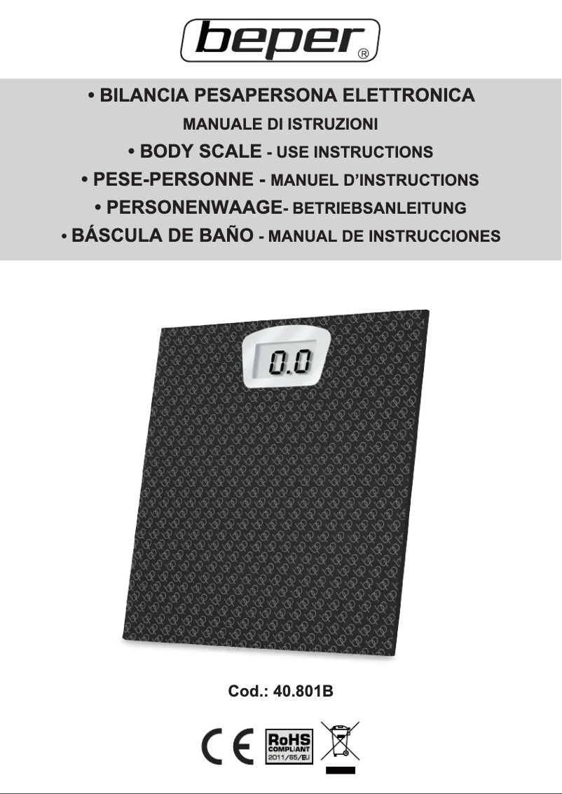 Página 1 del manual Manual de usuario Beper 40.801B