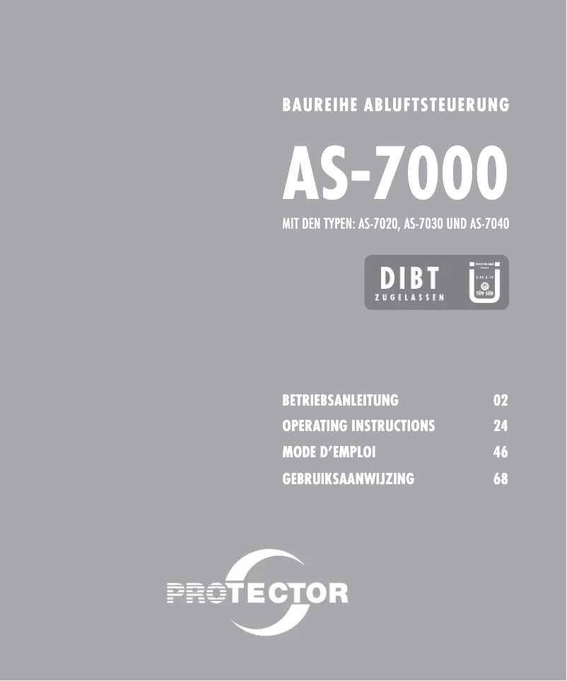 Página 1 del manual Manual de usuario Protector AS-7020