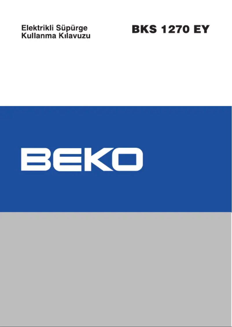 Página 1 del manual Manual de usuario Beko BKS 1270 Y