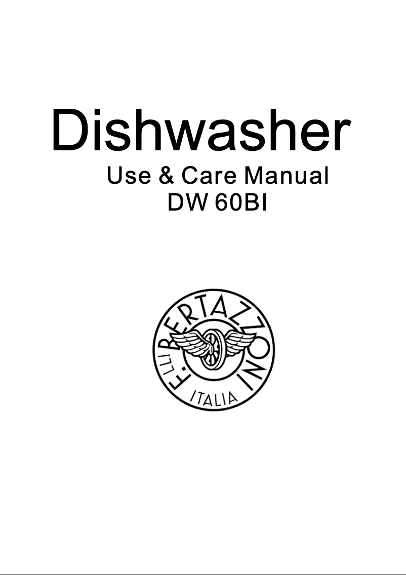Página 1 del manual Manual de instrucciones Bertazzoni DW60BI