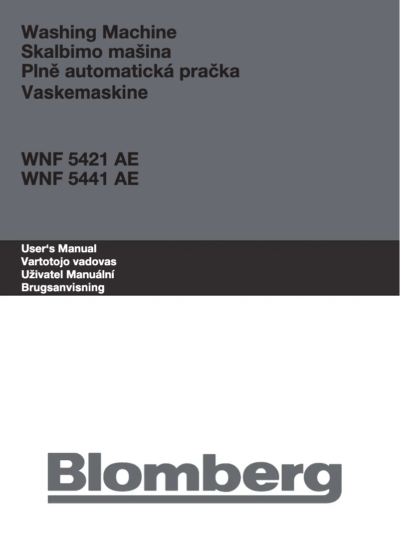 Página 1 del manual Manual de usuario Blomberg WNF 5441 AE