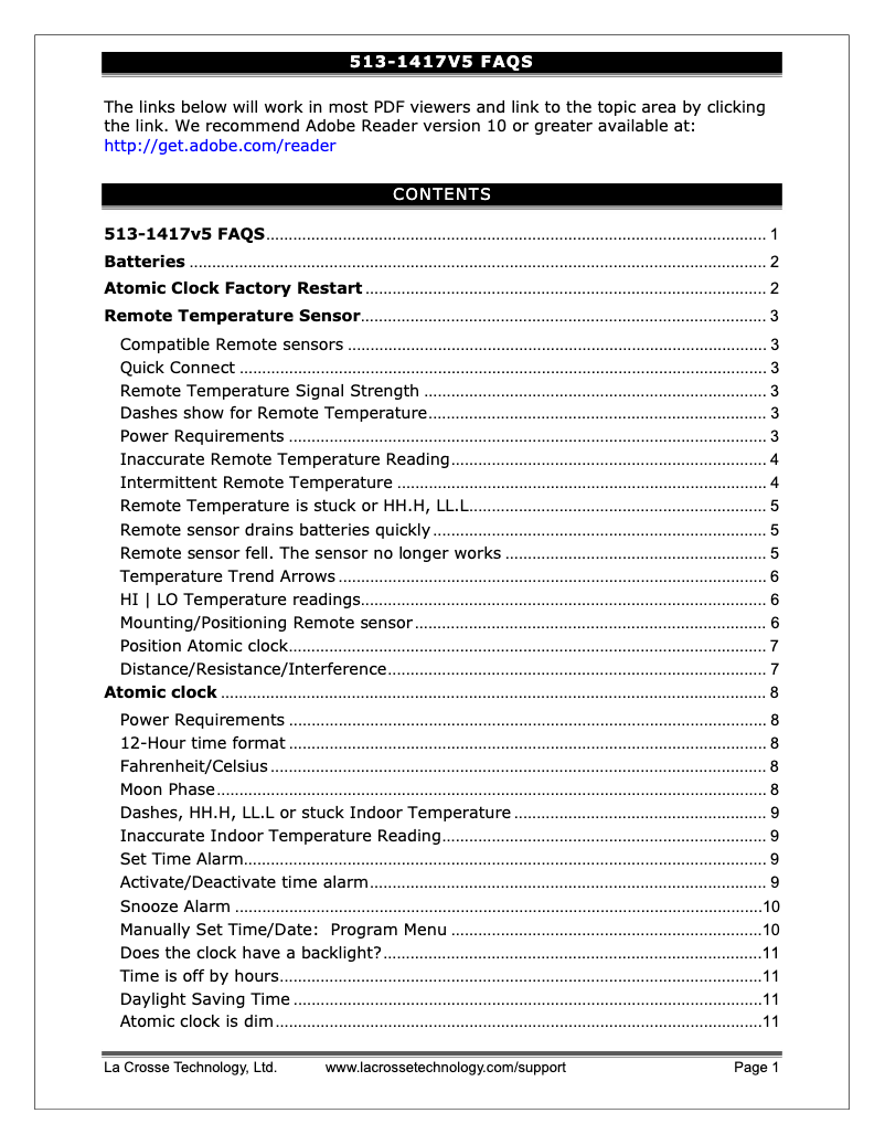 Imagen de la primera página del manual del dispositivo 513-1417V6