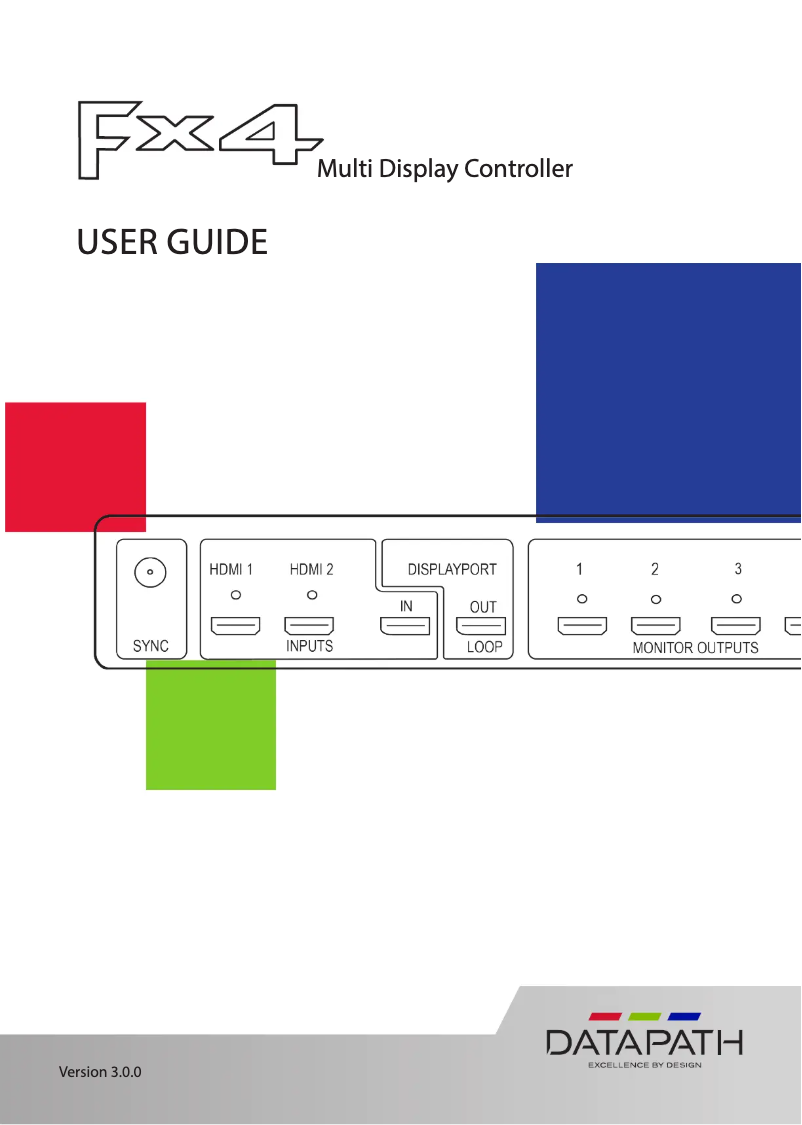 Imagen de la primera página del manual del dispositivo Fx4