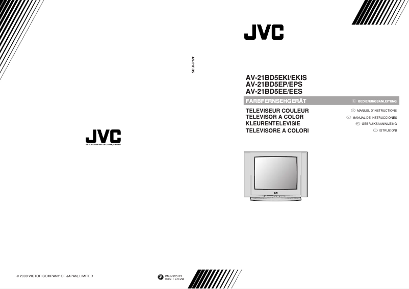 Página 1 del manual Manual de usuario JVC AV-21BD5EP