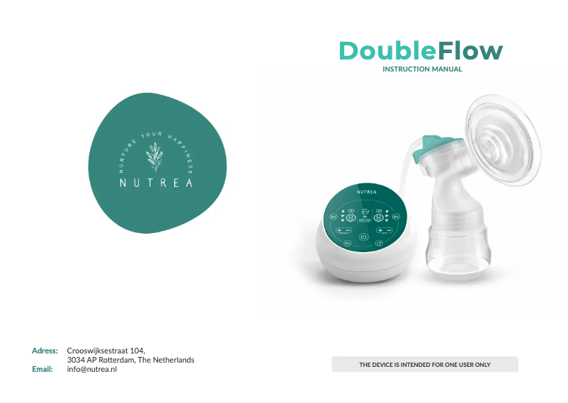 Imagen de la primera página del manual del dispositivo DoubleFlow