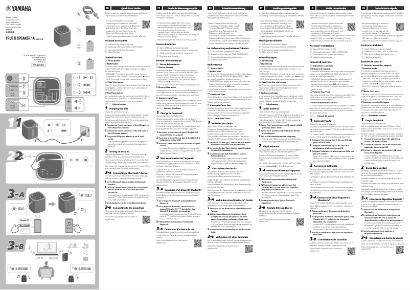 Imagen de la primera página del manual del dispositivo True X Speaker 1A WS-X1A