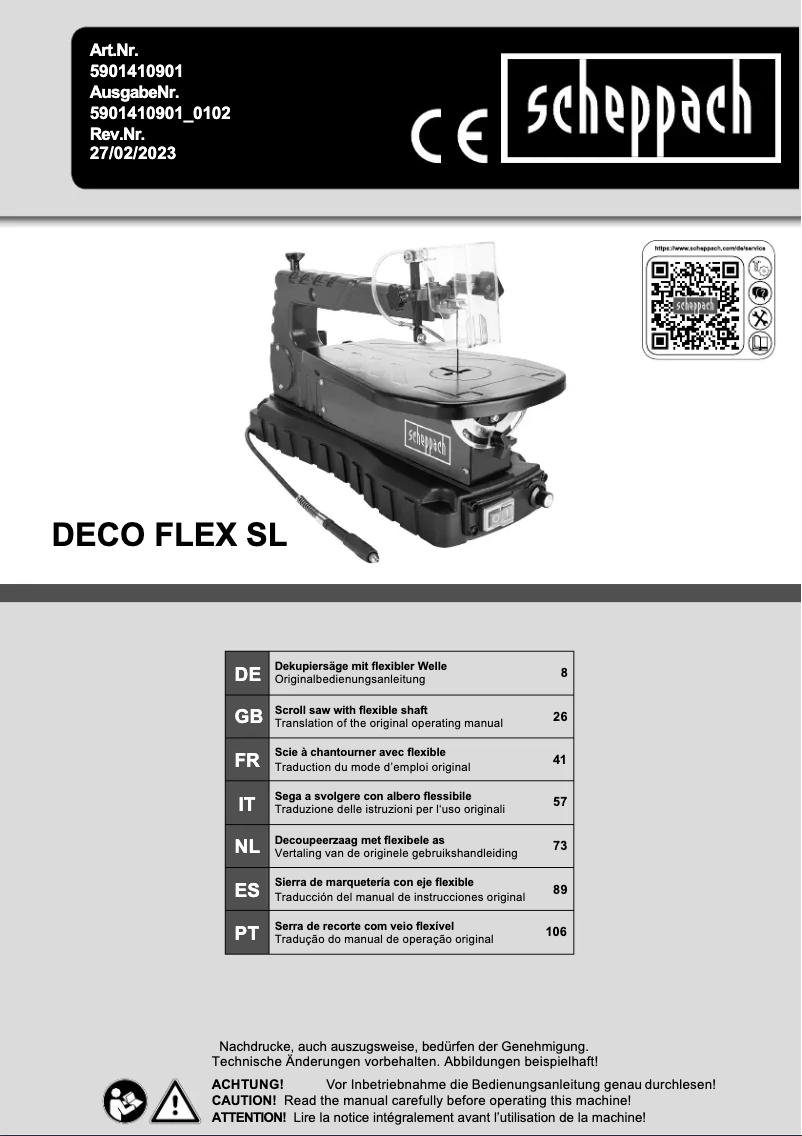 Imagen de la primera página del manual del dispositivo Deco Flex SL