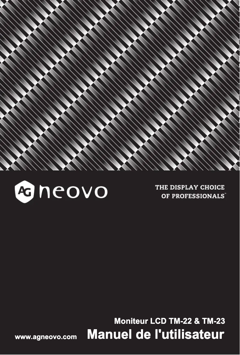 Página 1 del manual Manual de usuario AG Neovo TM-22