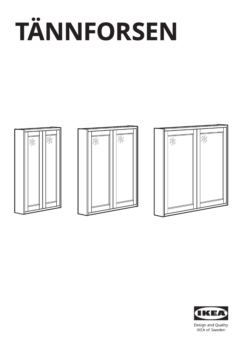 Página 1 del manual Manual de usuario Ikea TÄNNFORSEN 005.552.50