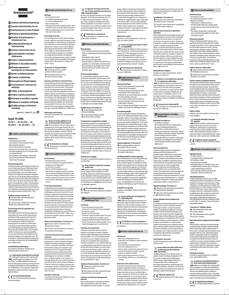 Página 1 del manual Manual de usuario Brennenstuhl hugo! 19.500