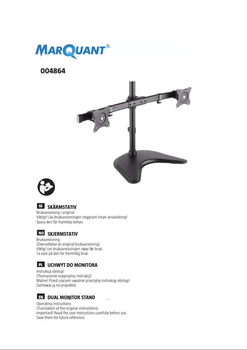 Imagen de la primera página del manual del dispositivo 004-864