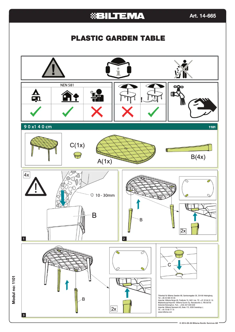 Imagen de la primera página del manual del dispositivo 14-665