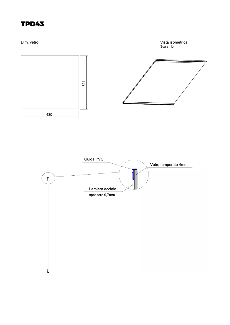 Imagen de la primera página del manual del dispositivo TPD43FS