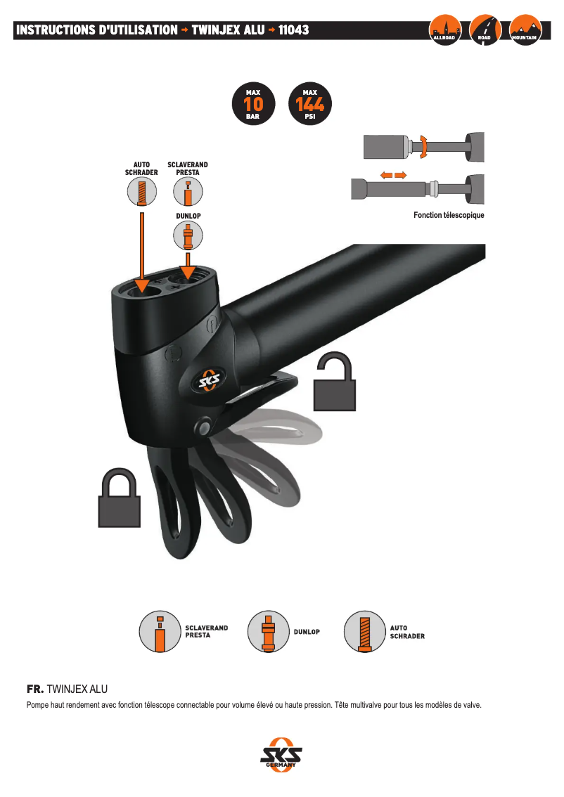 Imagen de la primera página del manual del dispositivo Twinjex ALU