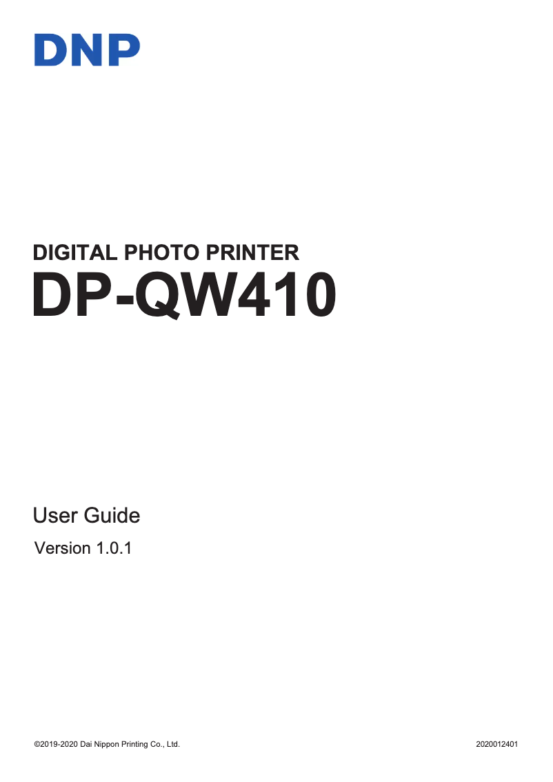 Página 1 del manual Manual de usuario DNP DP-QW410