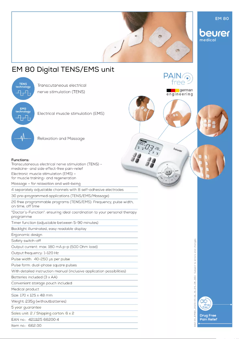 Imagen de la primera página del manual del dispositivo EM 80