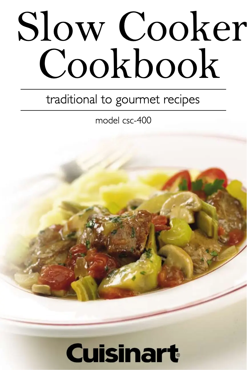 Página 1 del manual Manual de usuario Cuisinart CSC400U