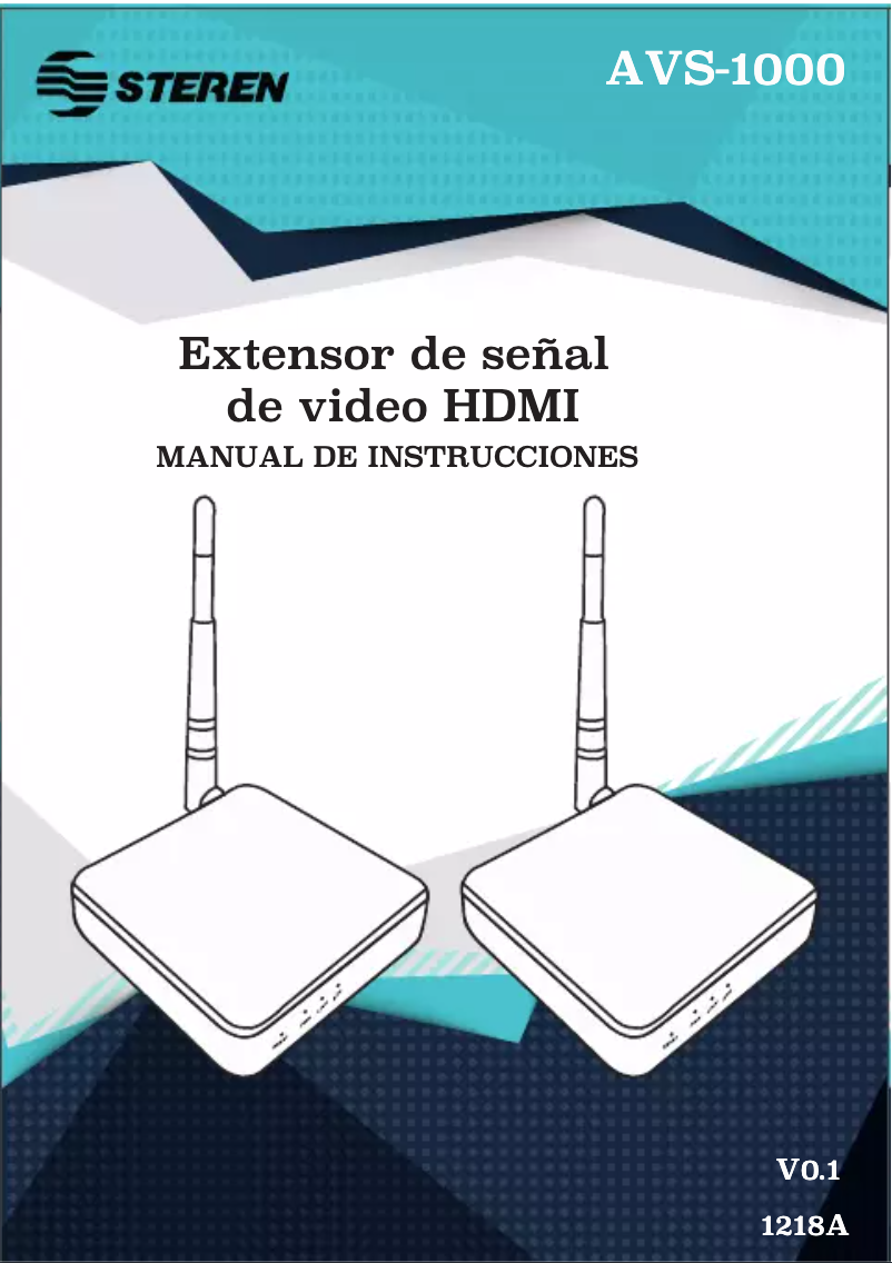 Imagen de la primera página del manual del dispositivo AVS-1000