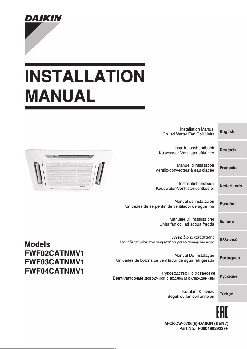 Imagen de la primera página del manual del dispositivo FWF03CATNMV1