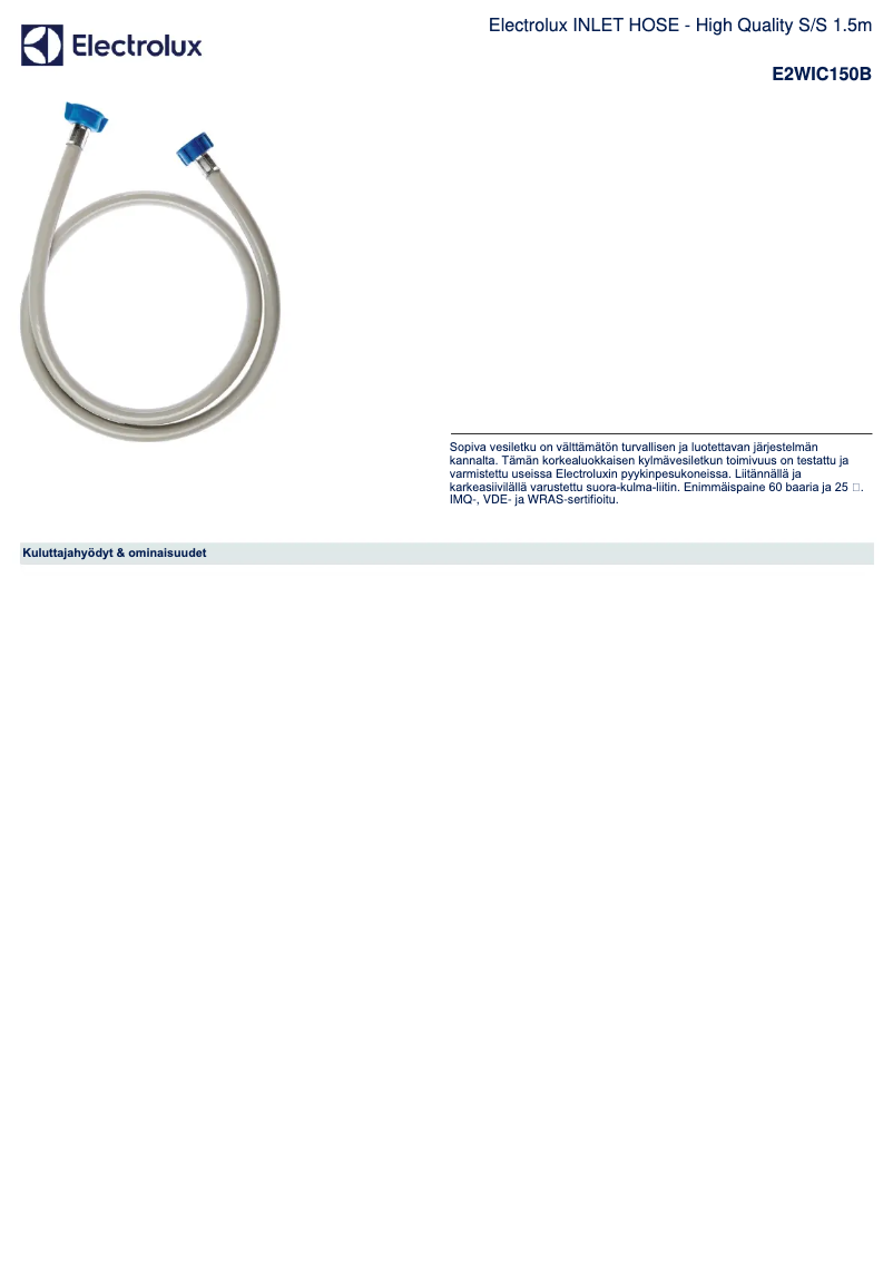 Imagen de la primera página del manual del dispositivo E2WIC150B