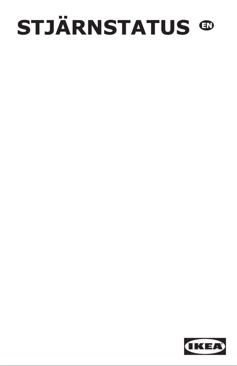 Página 1 del manual Manual de usuario Ikea STJÄRNSTATUS 405.222.86