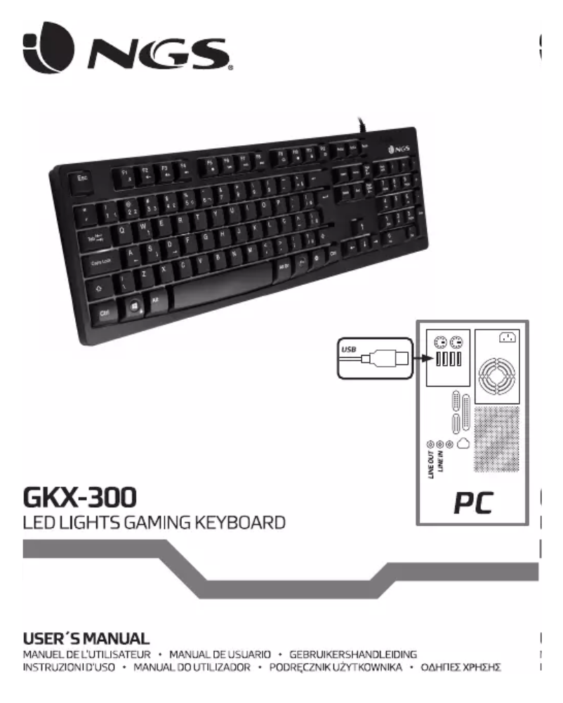 Imagen de la primera página del manual del dispositivo GKX-300
