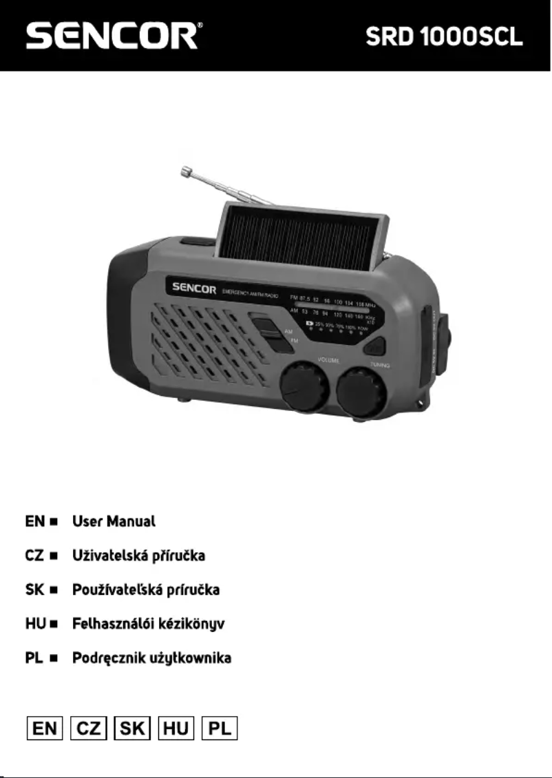 Imagen de la primera página del manual del dispositivo SRD 1000SCL GR