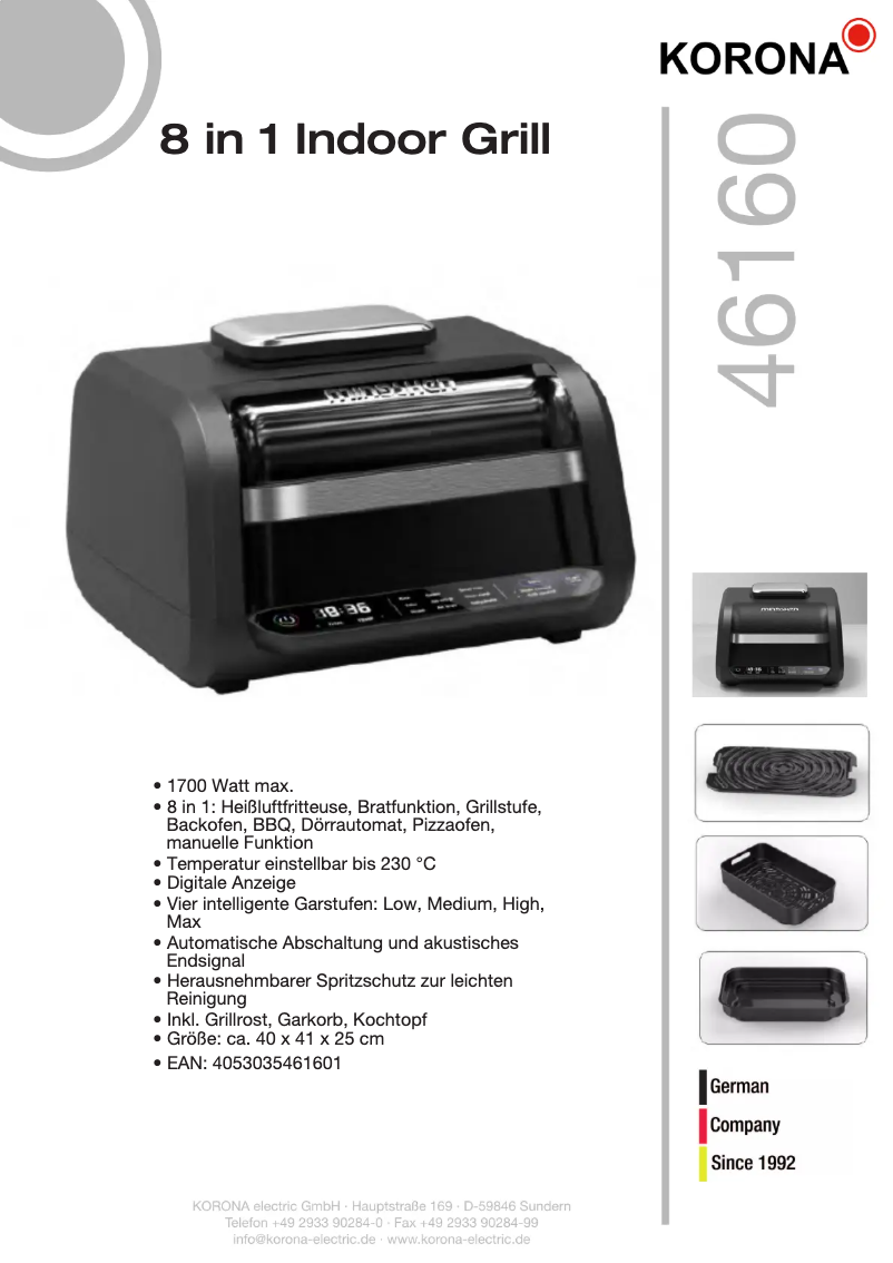 Página 1 del manual Manual de usuario Korona 46160