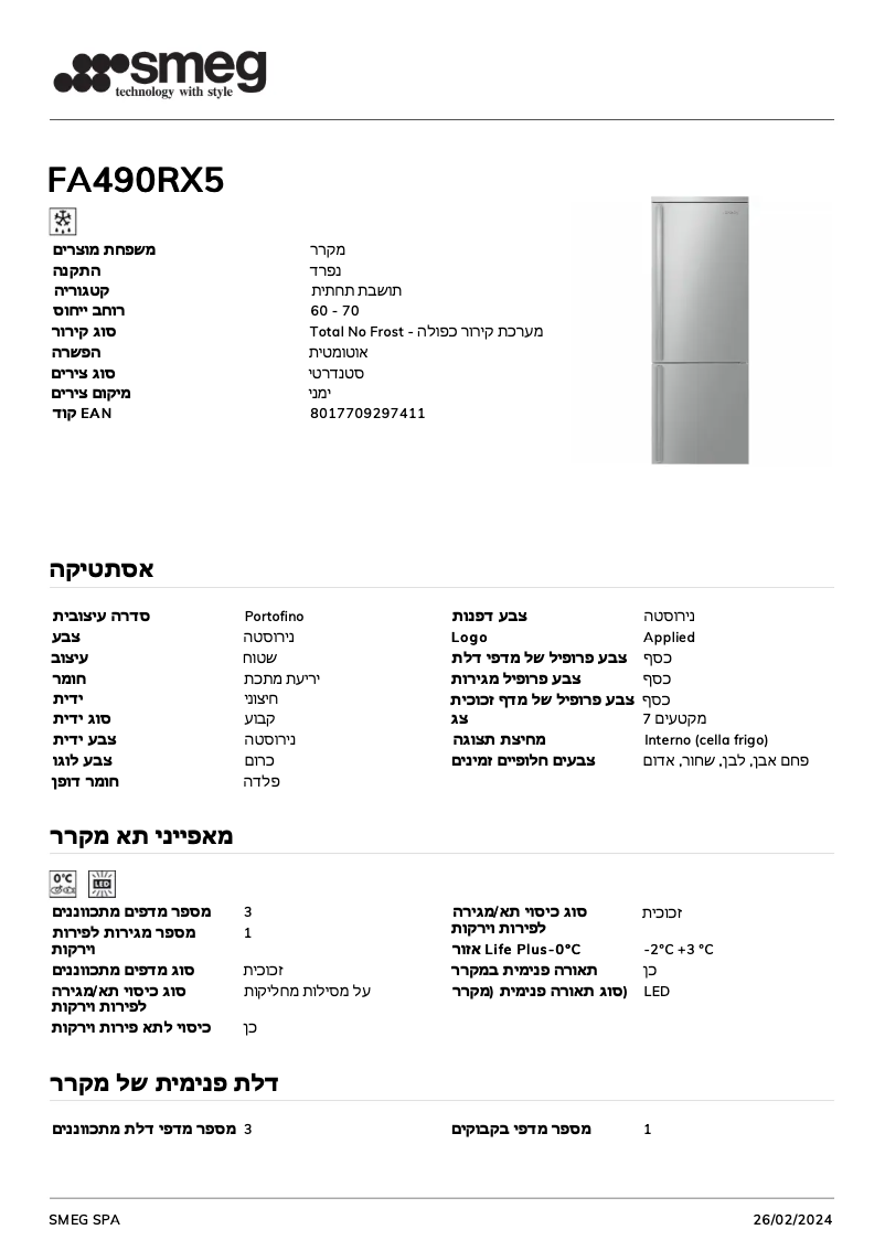 Imagen de la primera página del manual del dispositivo FA490RX5