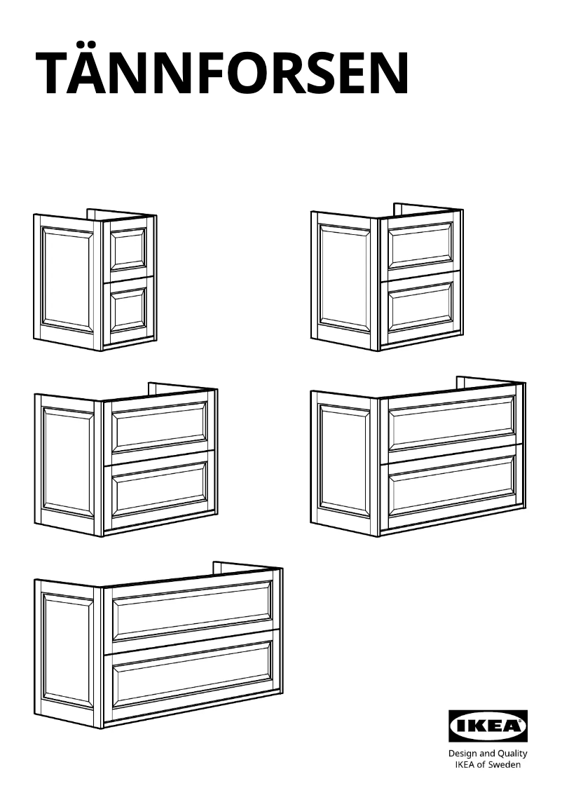 Página 1 del manual Manual de usuario Ikea TÄNNFORSEN 105.354.50