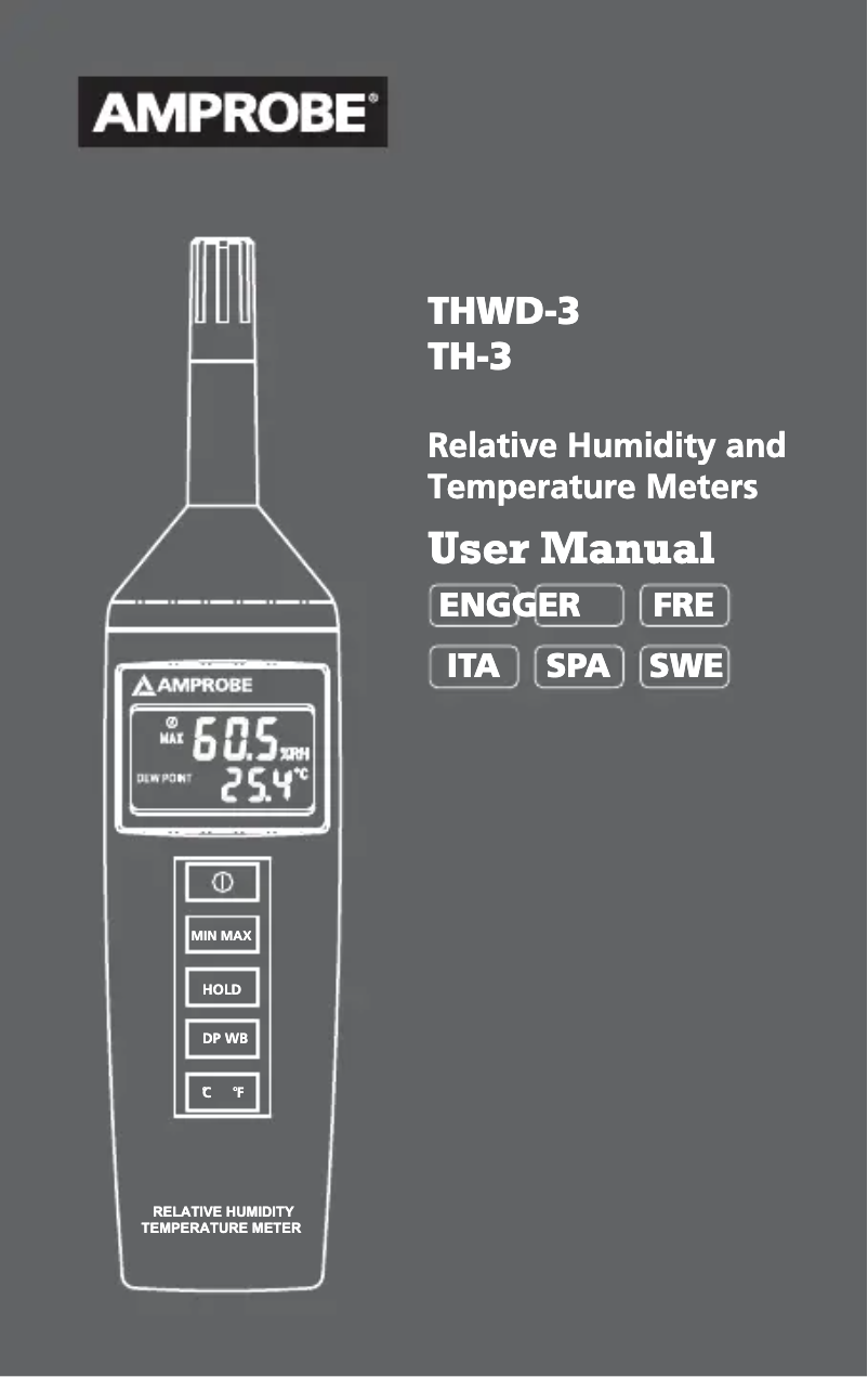 Imagen de la primera página del manual del dispositivo THWD-3