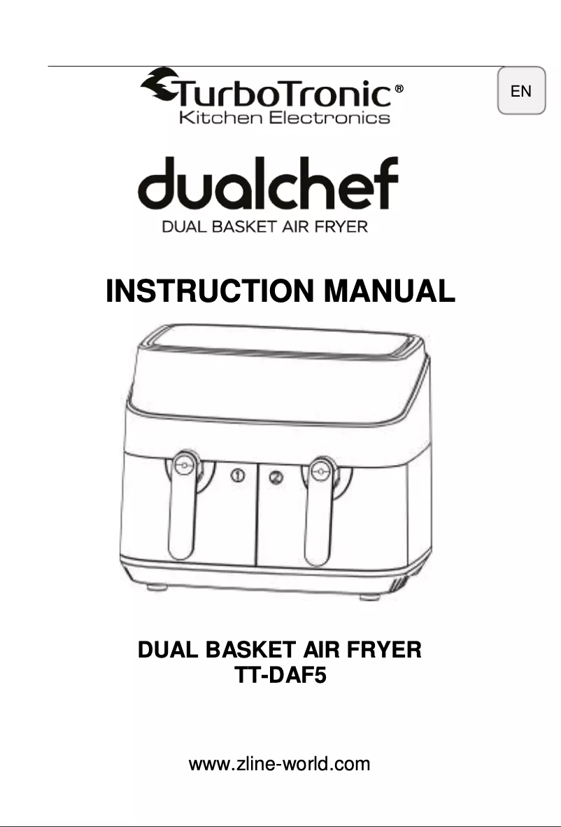 Imagen de la primera página del manual del dispositivo Dualchef TT-DAF5