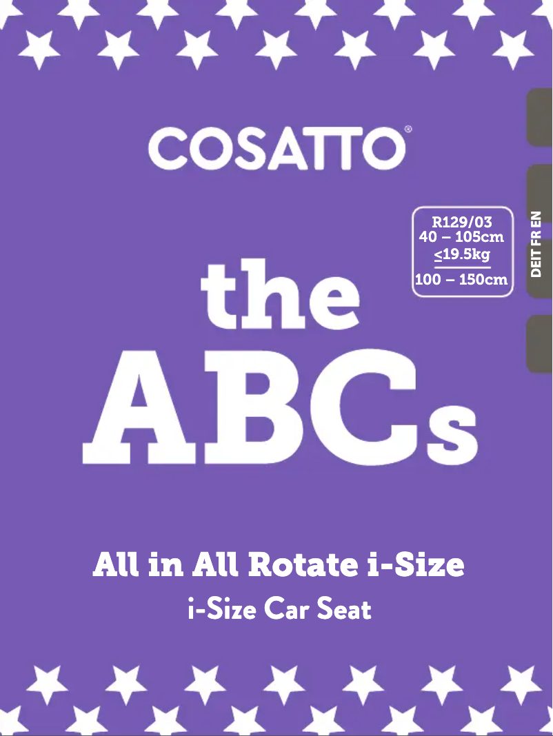 Página 1 del manual Manual de usuario Cosatto All in All 360 Rotate i-Size