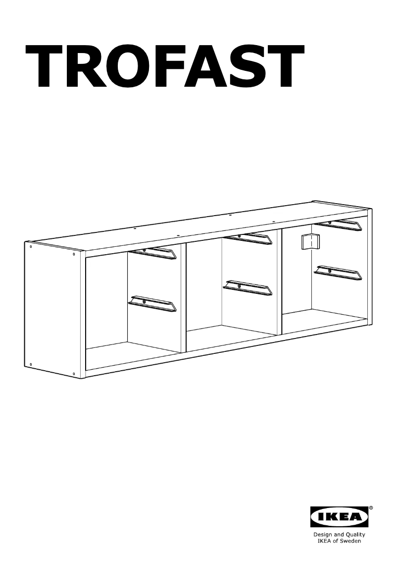 Página 1 del manual Instrucciones / montaje Ikea TROFAST