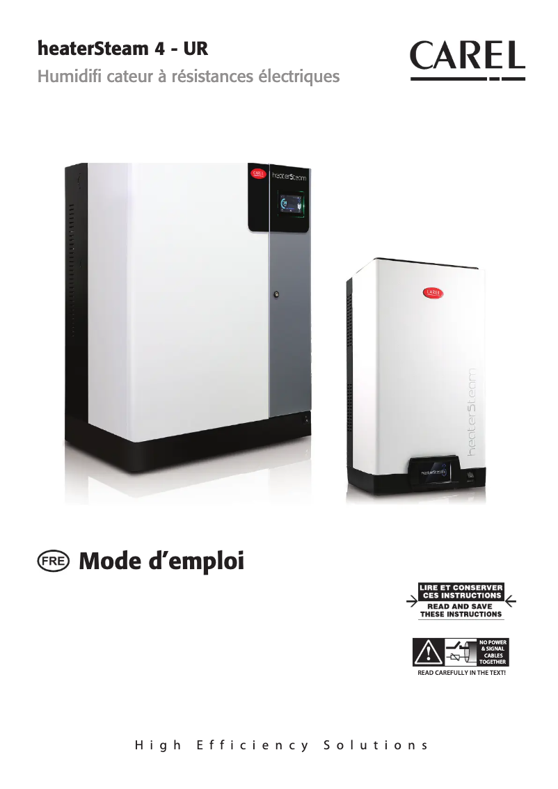 Imagen de la primera página del manual del dispositivo heaterSteam
