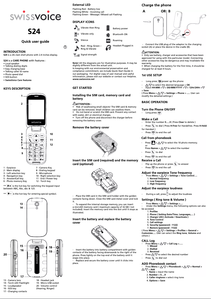 Imagen de la primera página del manual del dispositivo S24
