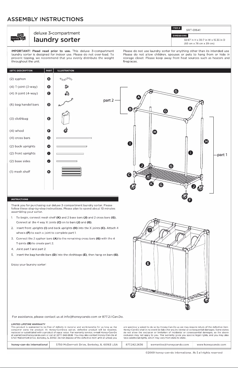 Imagen de la primera página del manual del dispositivo SRT-01641
