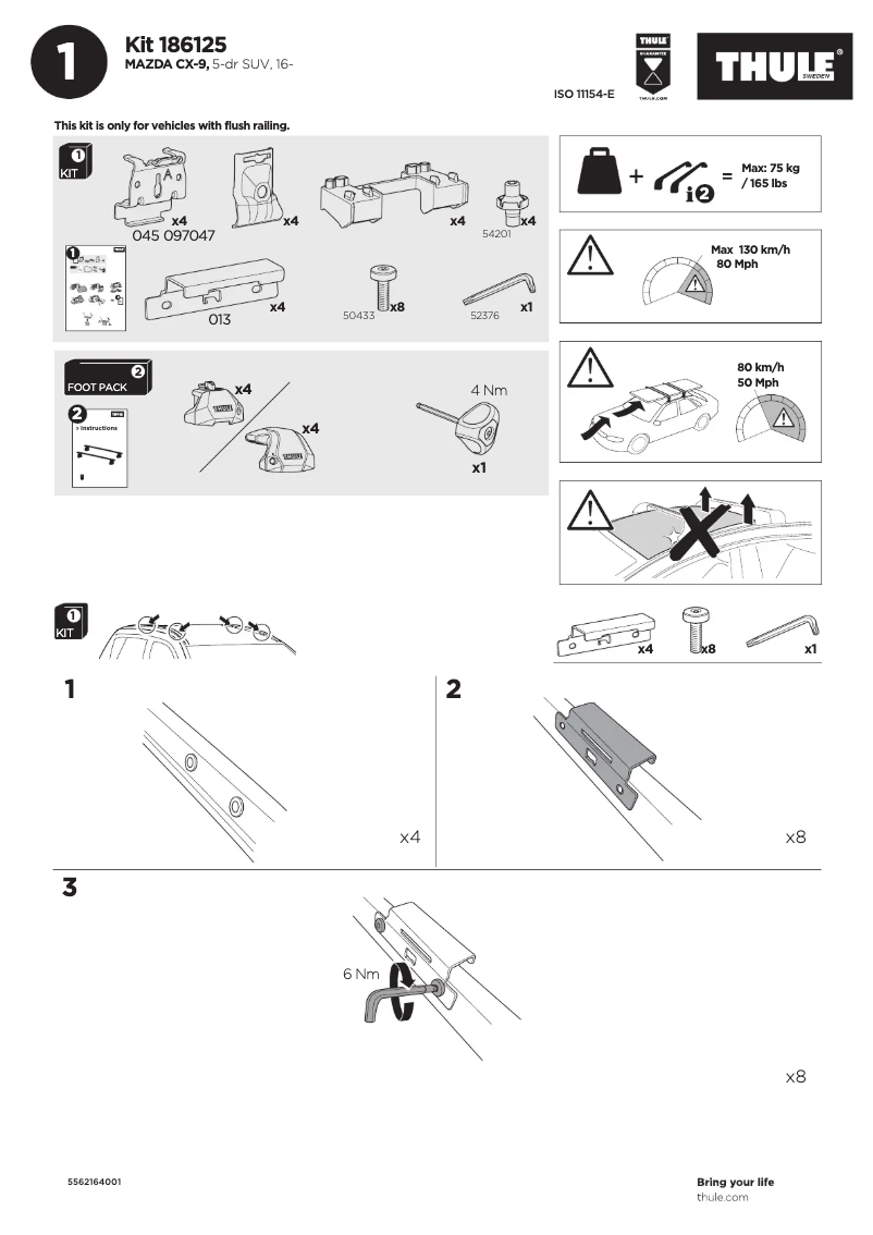 Imagen de la primera página del manual del dispositivo Kit 186125