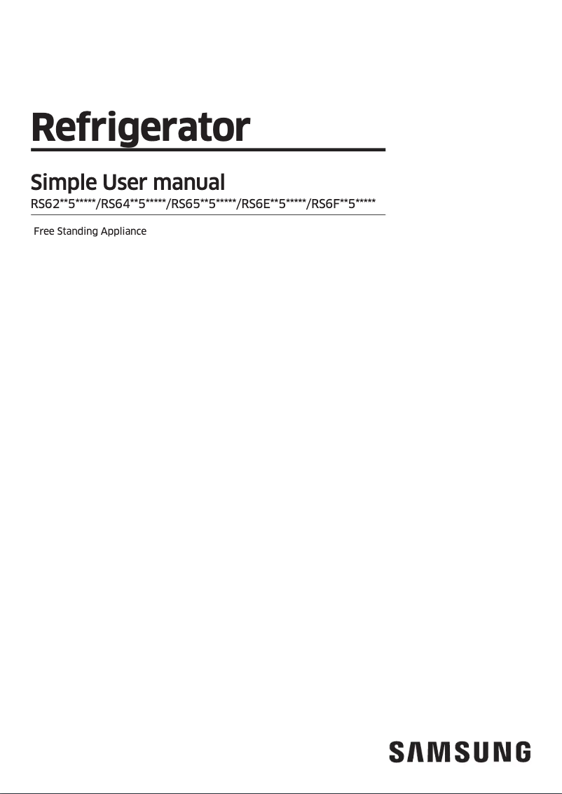 Imagen de la primera página del manual del dispositivo RS65R5691B4